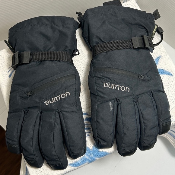 Burton Men's Ski Gloves Black Size Medium Gore-tex - Picture 1 of 16